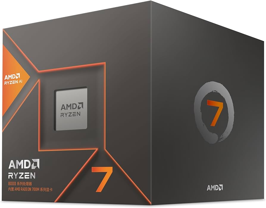 AMD Ryzen 7 8700G, with Wraith Spire Cooler 4.2GHz CPU 3109