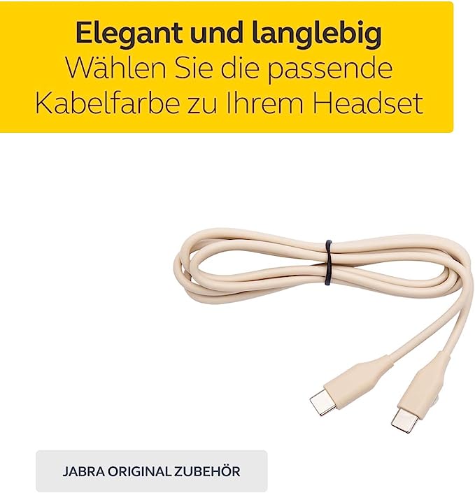 Jabra Evolve2 USB Cable USB-C to USB-C, 1.2m, Beige