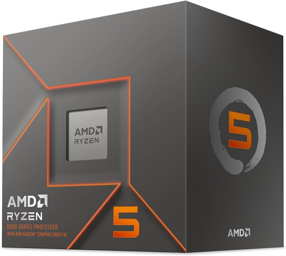 AMD Ryzen 5 8500G, with Wraith Stealth Cooler3.5GHz CPU 3107