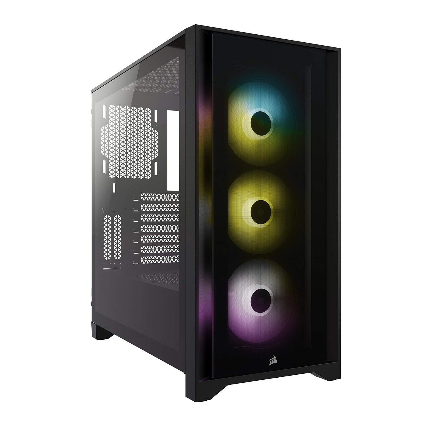 Corsair iCUE 4000X RGB Tempered Glass Mid-Tower Case, Black