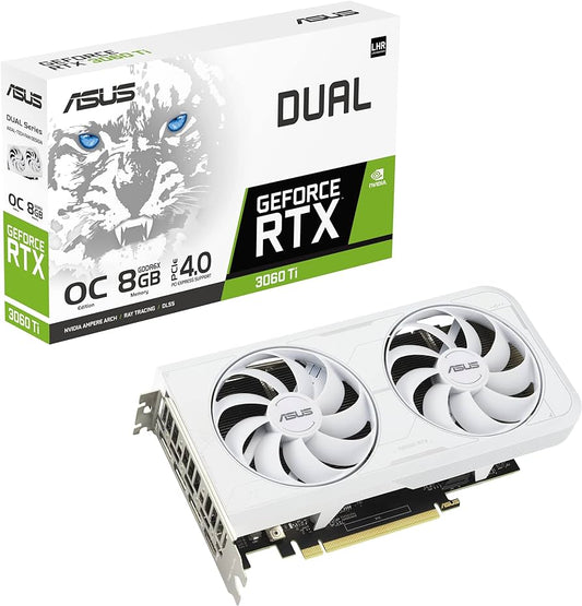 ASUS Dual GeForce RTX 3060 Ti White OC Edition 8GB DUAL-RTX3060TI-O8GD6X-WHITE