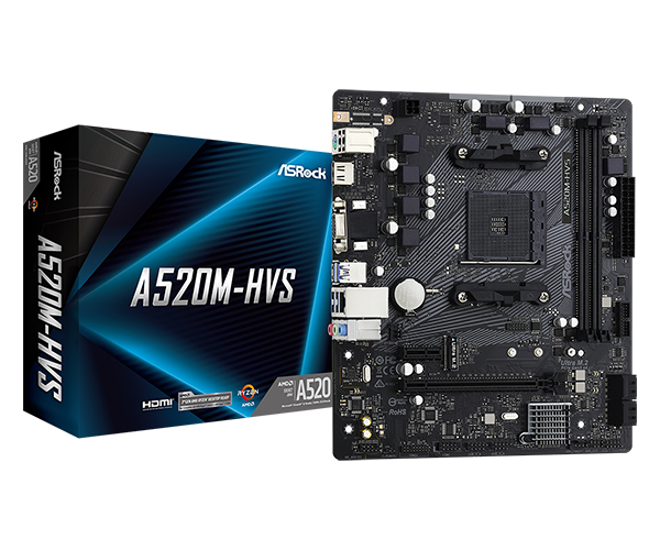 ASROCK A520M-HVS ASR-90-MXBE60-A0UAYZ motherboard