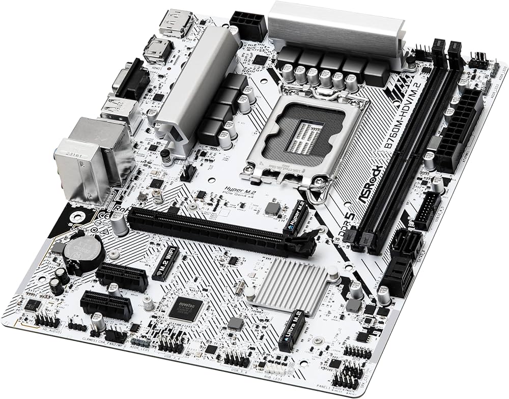 ASROCK B760M-HDV/M.2 DDR5 (White) ASR-90-MXBMJ0-A0UAYZ