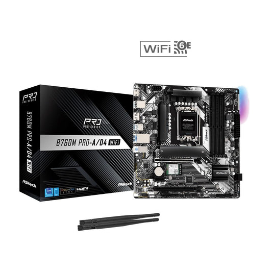 ASRock B760M PRO-A D4 WIFI (DDR4) ASR-90-MXBNG0-A0UAYZ