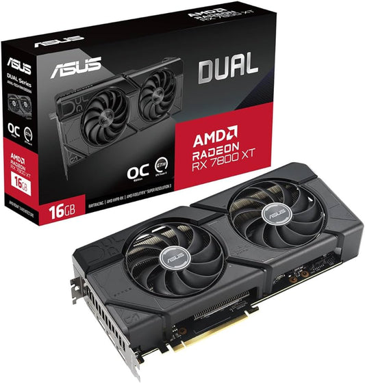 ASUS Dual Radeon™ RX 7800 XT OC Edition 16GB GDDR6  DUAL-RX7800XT-016G