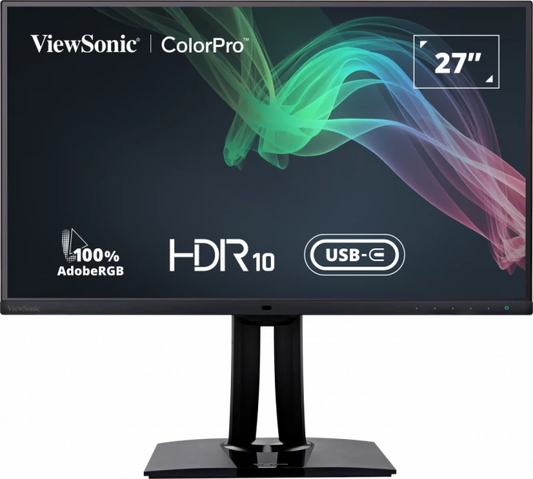 Viewsonic 27" wide, UHD (3840x2160), IPS, 350cd/m, 99% Adobe RGB color space, 96% DCI-P3, Delta E <