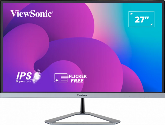 Viewsonic 27" wide, SuperClear „¢ IPS, Borderless bezel, 1920x1080 (Full HD), 80million:1 (DCR), 4ms,