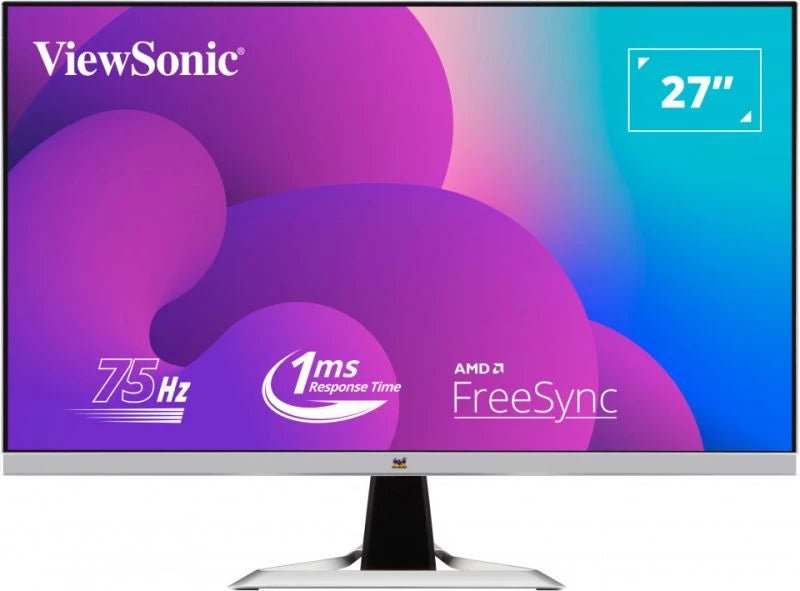 Viewsonic 27" wide, SuperClearIPS, 1920x1080(Full HD), 1ms, 75hz, Freesync, 2Wx2 speaker, VGA/HDMI