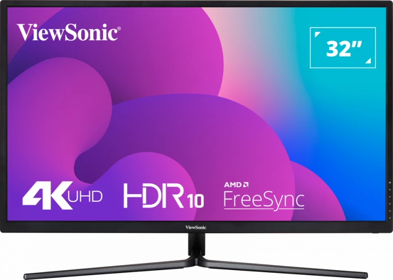 Viewsonic 32" wide, SuperClear „¢ VA, ultra slim bezel, 3840 X 2160 (UHD), 300cd/m, 80million:1 (DCR),