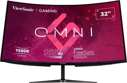 Viewsonic 31.5" wide, 1ms, 165Hz, SuperClear® VA (Cureved 1500R), 1920x1080(Full HD), 80million:1 (D