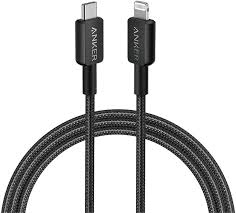 Anker 322 USB-C to Lightning Cable (10ft Braided) Black