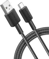 Anker 322 USB-A to USB-C Cable (6ft Braided) Black