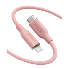 Anker PowerLine III Flow USB-C to Lightning 6ft Pink