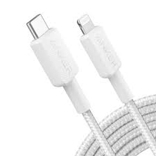 Anker 322 USB-C to Lightning Cable (10ft Braided) White