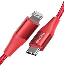 Anker Powerline+ II Lightning Cable 3FT RED