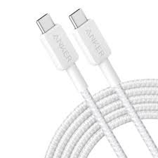 Anker 322 USB-C to USB-C Cable (10ft Braided) White