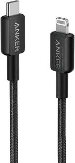 Anker 322 USB-C to Lightning Cable (3ft Braided) Black