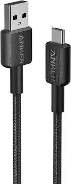 Anker 322 USB-A to USB-C Cable (3ft Braided) Black