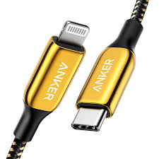 Anker PowerLine+ III USB-C cable with Lightning 6ft 24K Gold