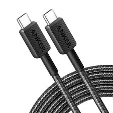 Anker 322 USB-C to USB-C Cable (10ft Braided) Black