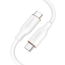 Anker PowerLine III Flow USB-C to USB-C 3ft Cable White