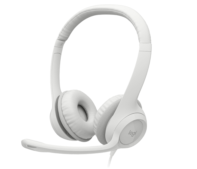 LOGITECH H390 USB STEREO HEADSET OFF-WHITE