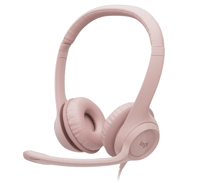 LOGITECH H390 USB STEREO HEADSET ROSE