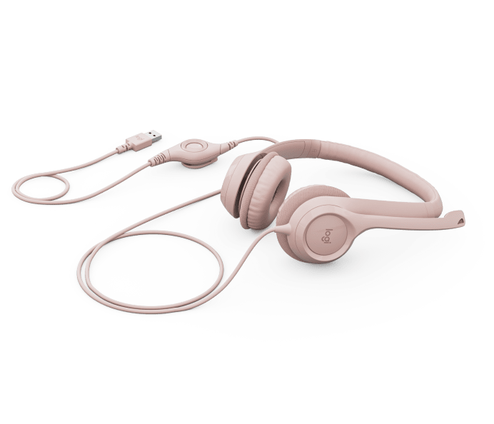 LOGITECH H390 USB STEREO HEADSET ROSE