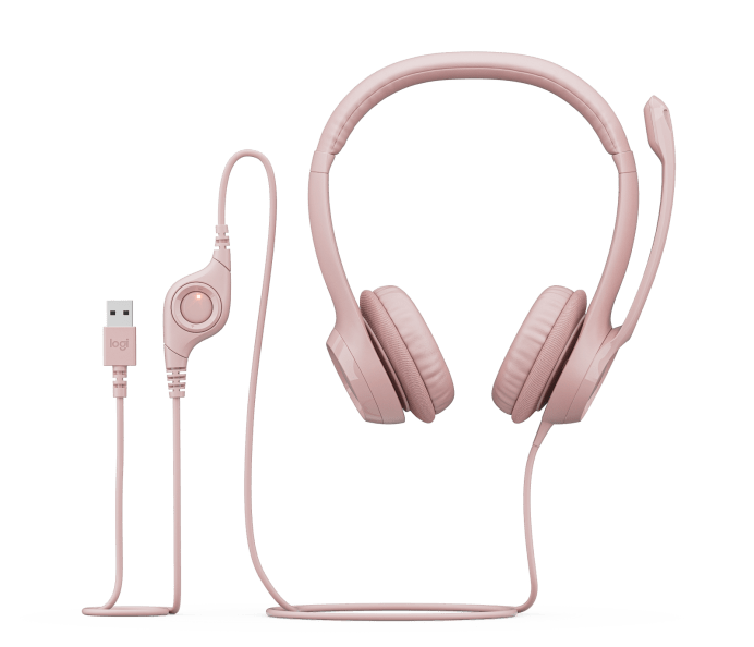 LOGITECH H390 USB STEREO HEADSET ROSE