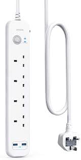 Anker PowerExtend PD 3 with 1 PD 2 USB Strip (3 Plug + 2 USB + 1 USB C)