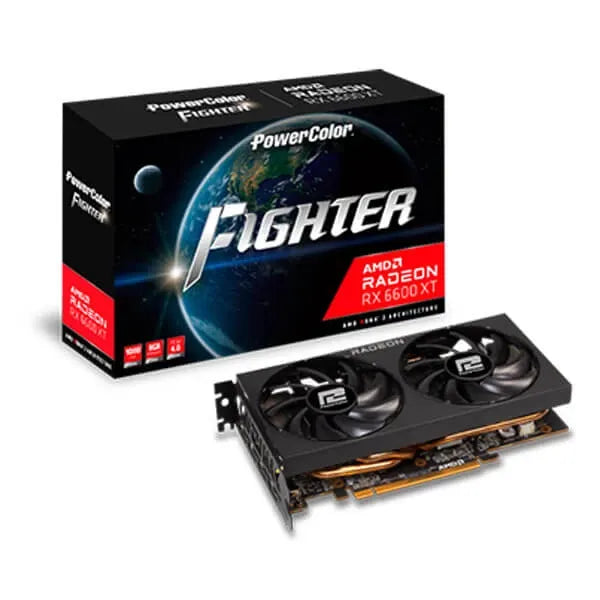 PowerColor Fighter Radeon RX 6600 XT 8GB GDDR6 | AXRX-6600XT-8GBD6-3D