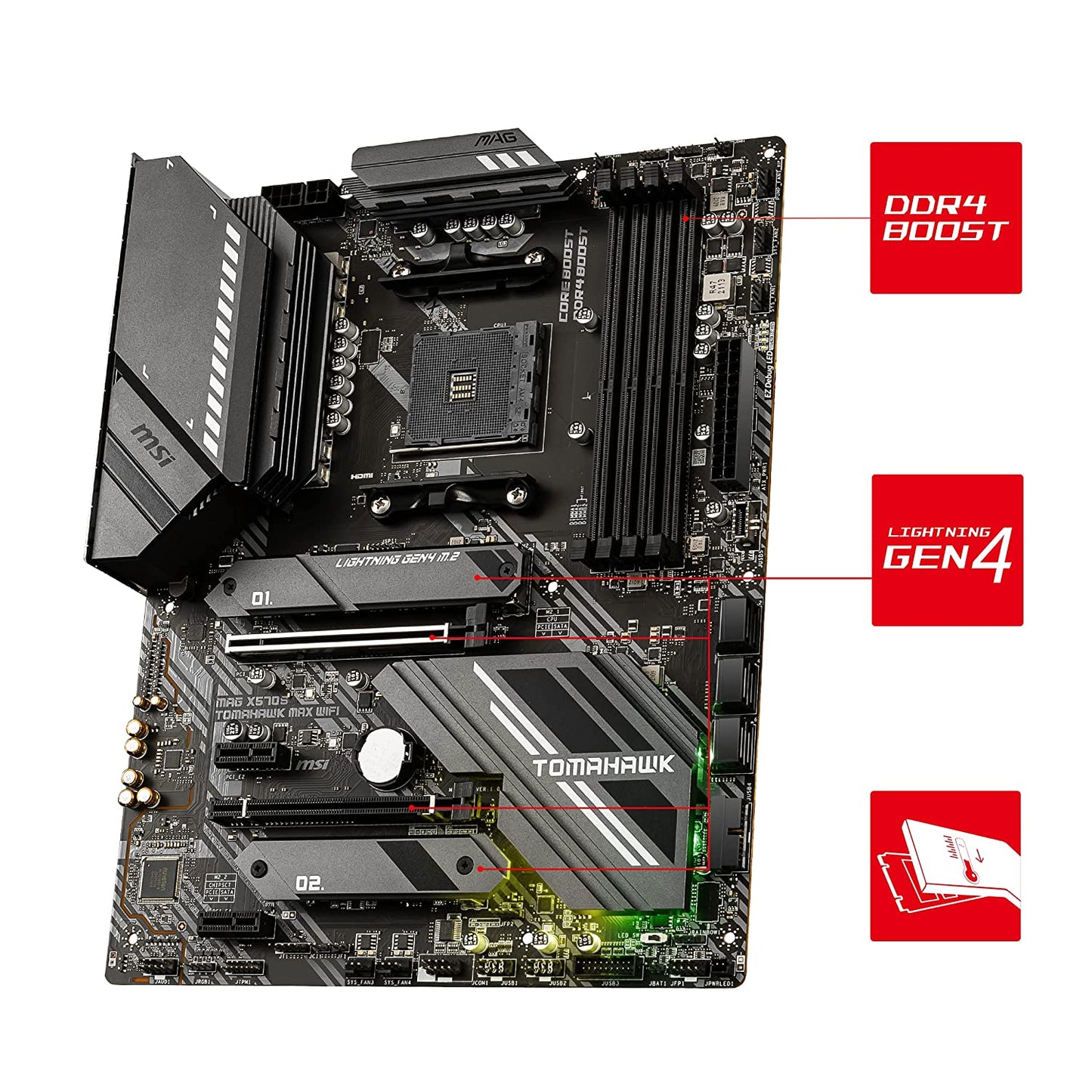 MSI MAG X570S TOMAHAWK MAX WIFI Motherboard