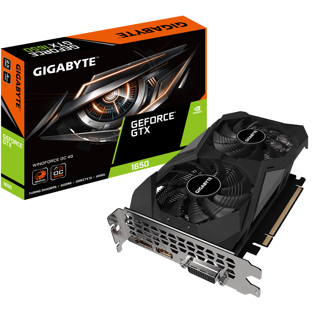 Gigabyte GeForce GTX 1650 D6 OC Low Profile 4G 1.0