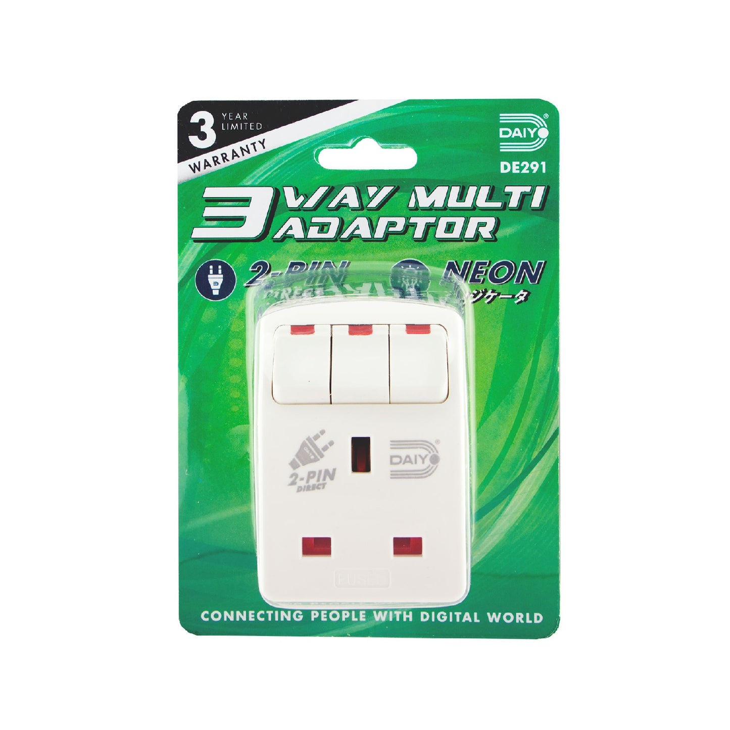 3Way Multi Adaptor DE-291 DE 291