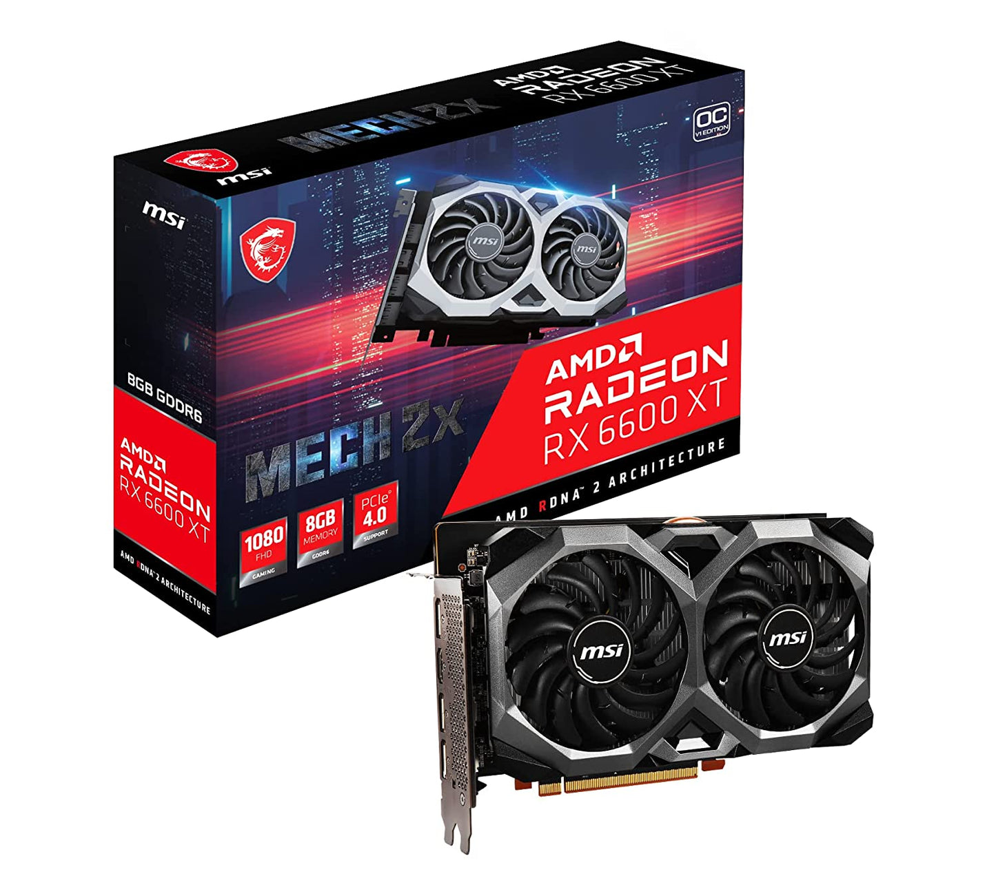 MSI Radeon RX 6600 XT MECH 2X 8G OCV1