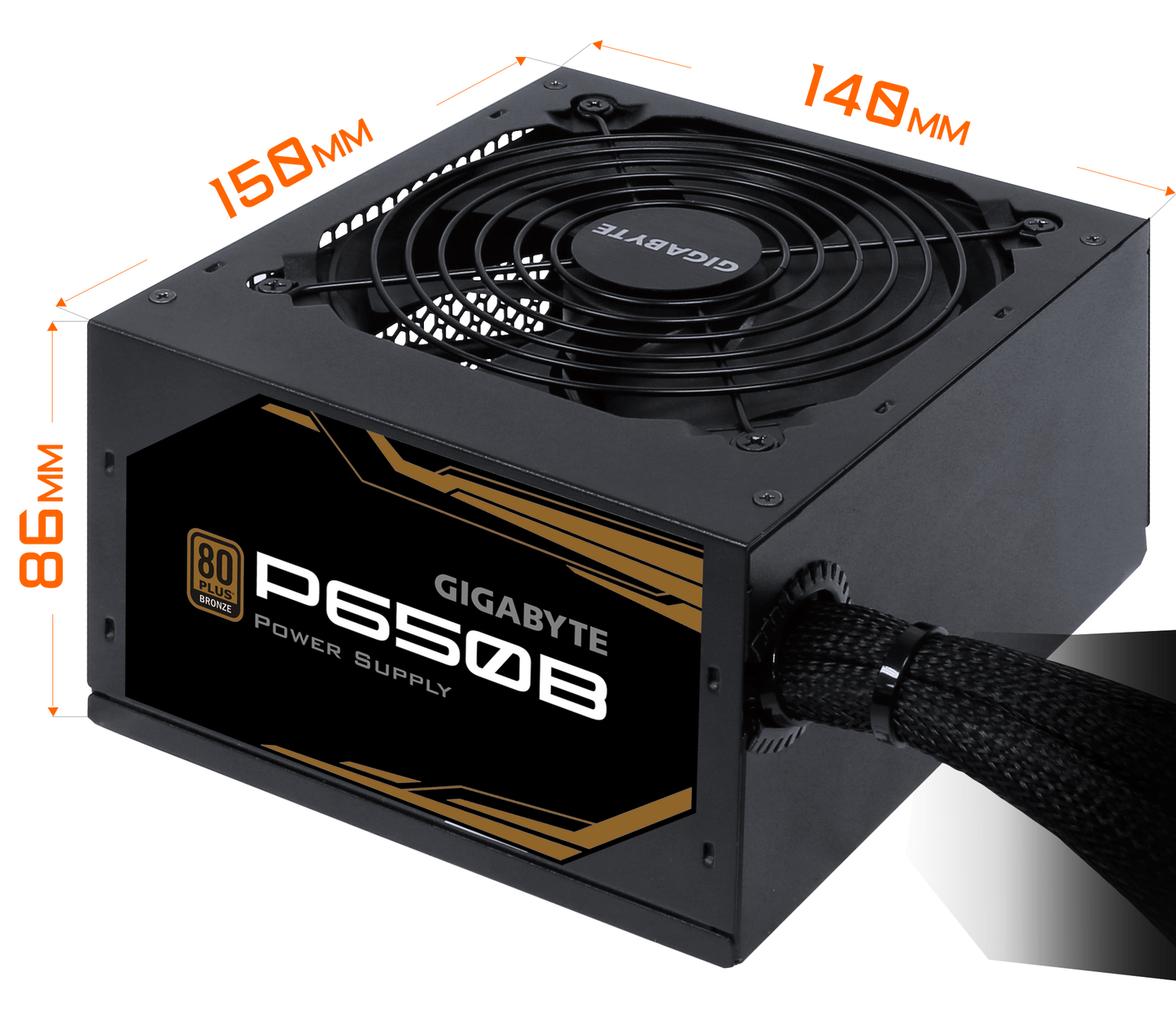 Gigabyte 650W P650B ATX Power Supply 80+Bronze