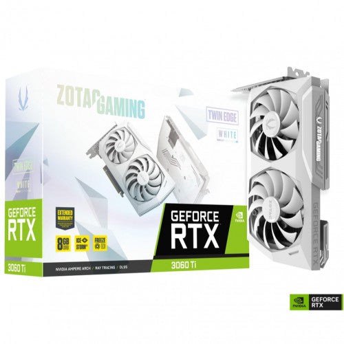 Zotac Gaming RTX 3060 Ti Twin Edge 8GB GDDR6X - White ZT-A30620J-10P