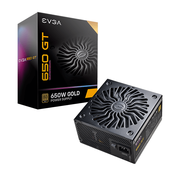 EVGA GT 650W 80+ Gold Full Modular, 7yr Wty | 220-GT-0650-Y3