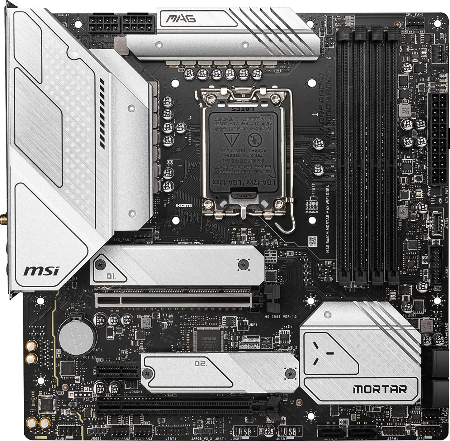 MSI MAG B660M MORTAR MAX WIFI DDR4 Motherboard