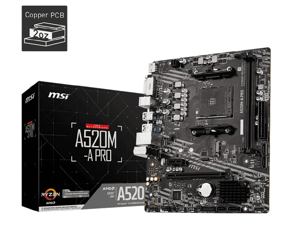 MSI A520M-A PRO Motherboard