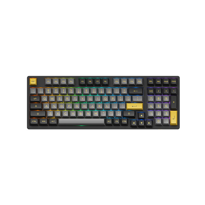 AKKO Keyboard RGB Hotswap 3mode - 3098N Black & Gold TTC Princess Switch