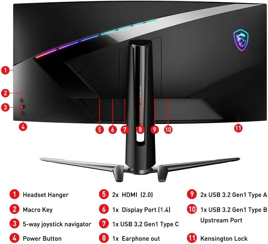 MSI MPG ARTYMIS 343CQR Monitor