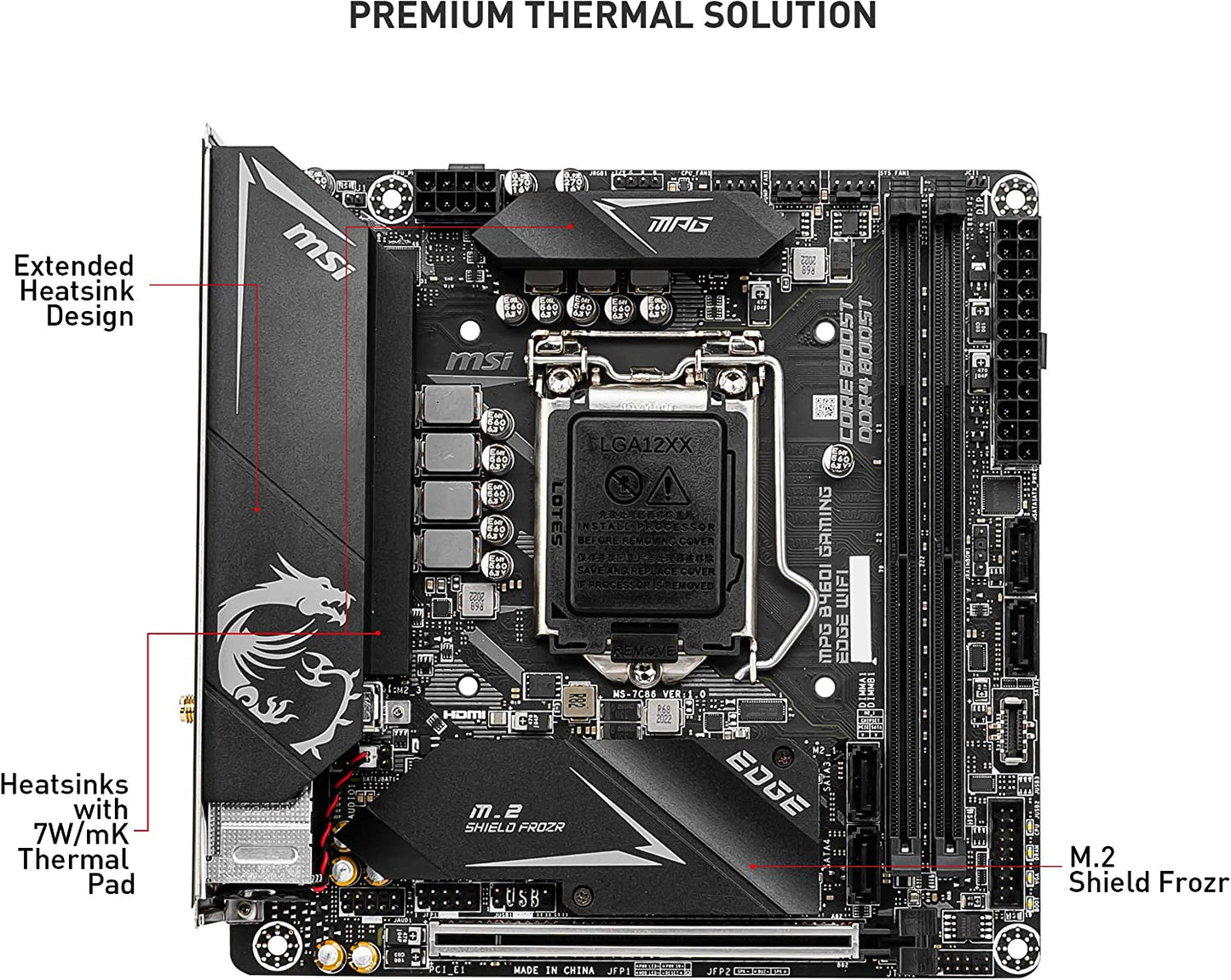 MSI MPG B460I GAMING EDGE WIFI Motherboard