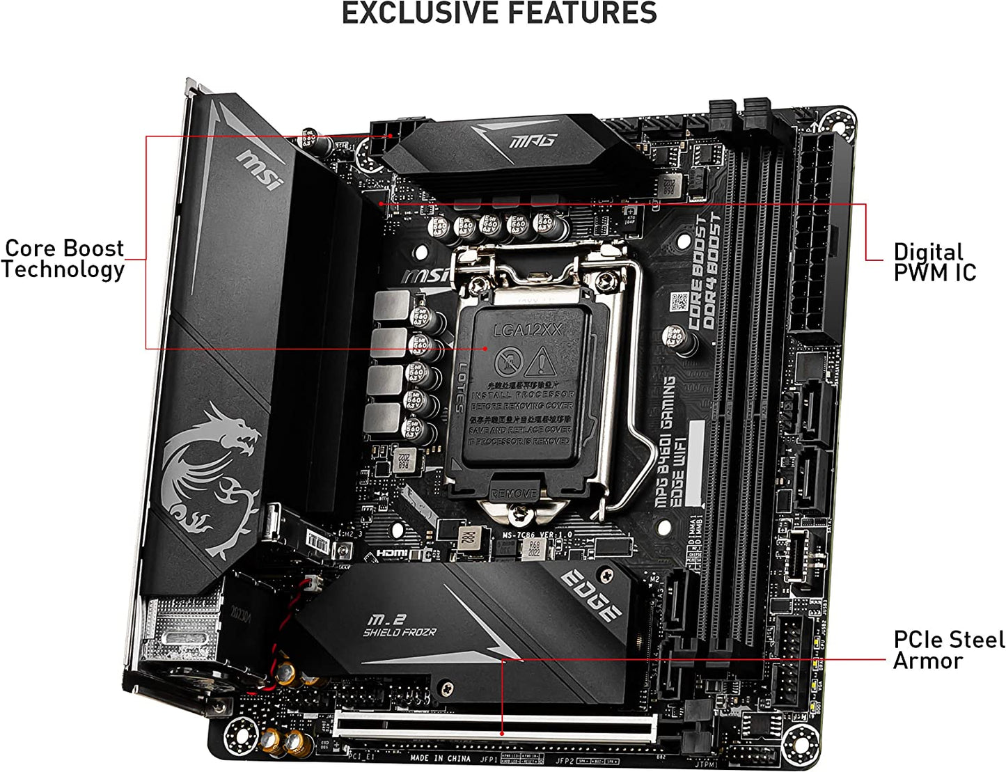 MSI MPG B460I GAMING EDGE WIFI Motherboard