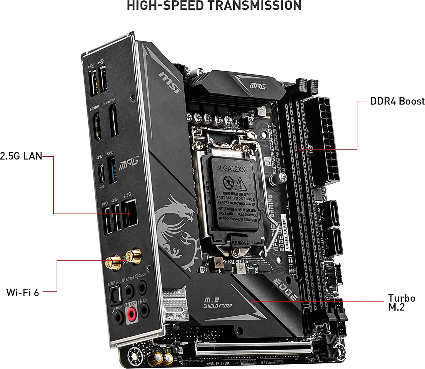 MSI MPG B460I GAMING EDGE WIFI Motherboard