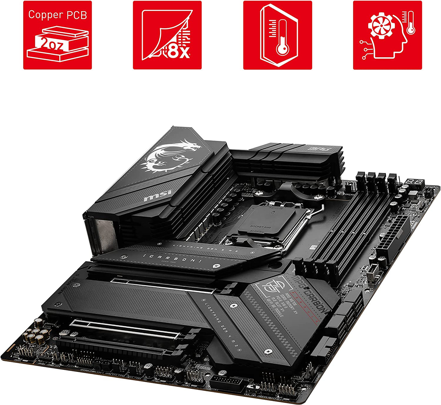 MSI MPG X670E CARBON WIFI Motherboard MB 8051