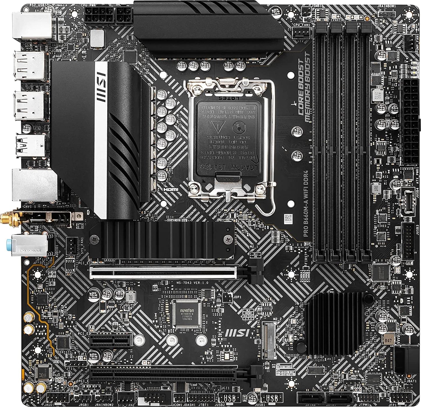 MSI PRO B660M-A WIFI DDR4 Motherboard