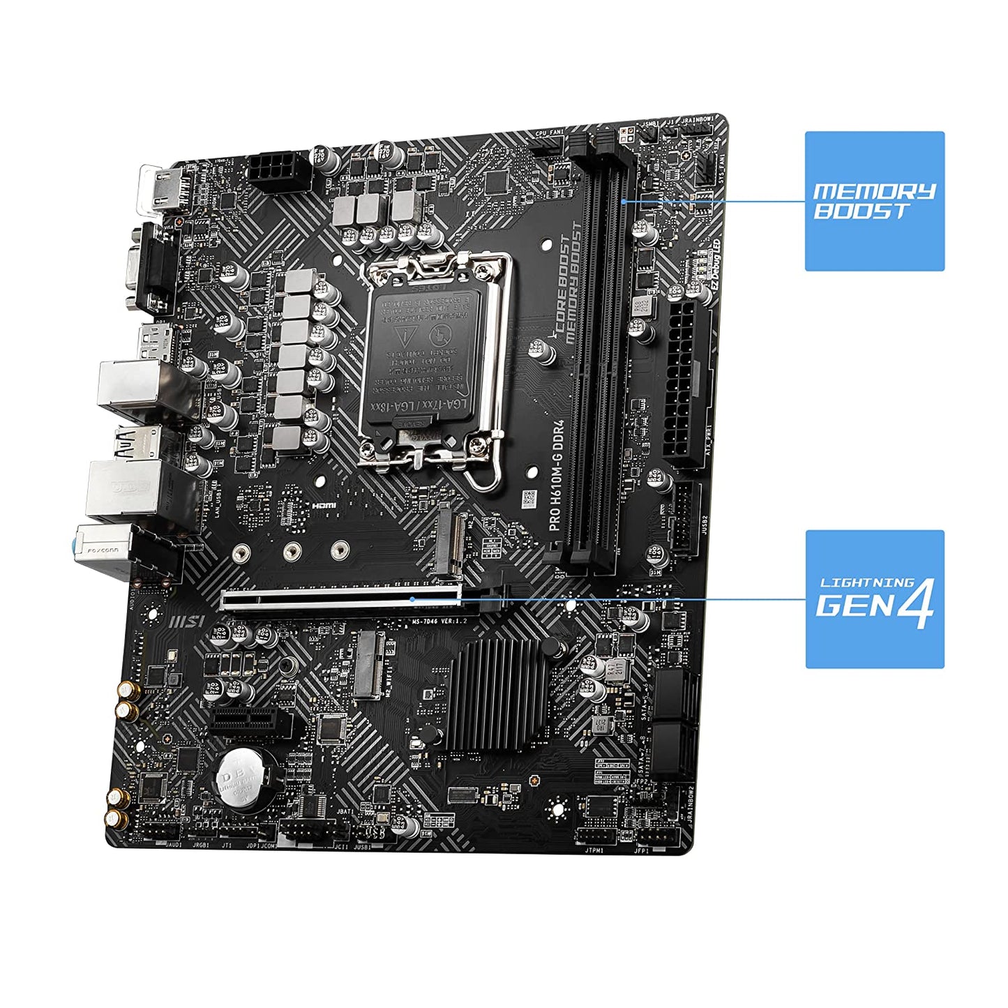 MSI PRO H610M-G DDR4 Motherboard