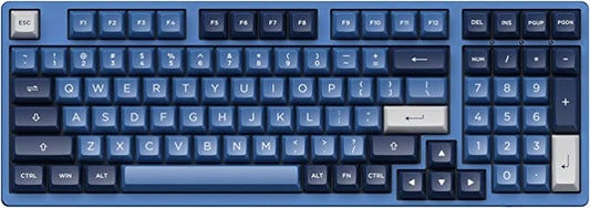 AKKO Keyboard RGB Hotswap 3mode - 3098B Black & Gold Akko Jelly White Switch