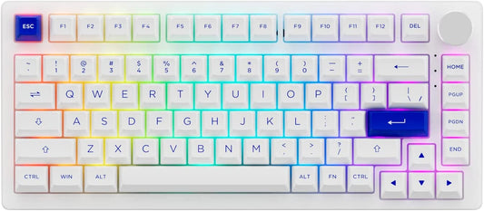 AKKO Keyboard PC75B Plus Black & Silver Akko Jelly Pink